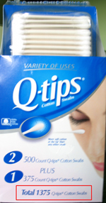 Q-Tips from Sam’s Club
